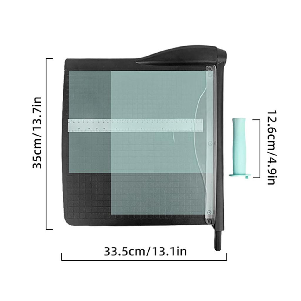 Obcinacz do papieru 12x12 cali Precyzyjna skala Ostrze ze stali manganowej Wielofunkcyjny ręczny obcinak do papieru