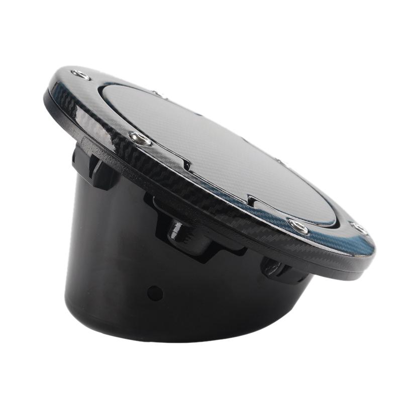 Powerful For Jeep Wrangler JK 07-17 Carbon Fiber Filler Door Cover Gas Tank Cap For 2/4 Door Carbon fiber