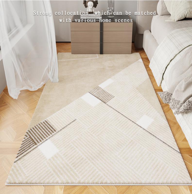 Cream Style Retro French Luxury Bedroom and Living Room Anti-Slip Floor Mat 2024