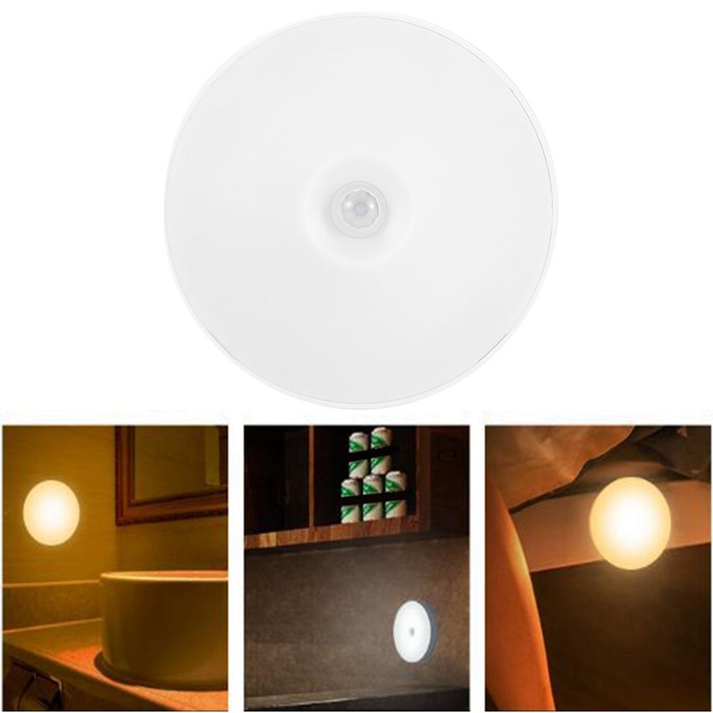 USB Aufladbares LED Nachtlicht Lampe mit Bewegungssensor und Magnet für Zuhause Zimmer Innen Weiß
