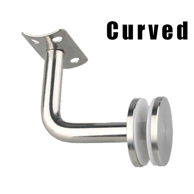 Stainless Steel Handrail Bracket Heavy Duty Rust Resistant Coating Easy to Mount for Home DIY Stair Railing Project