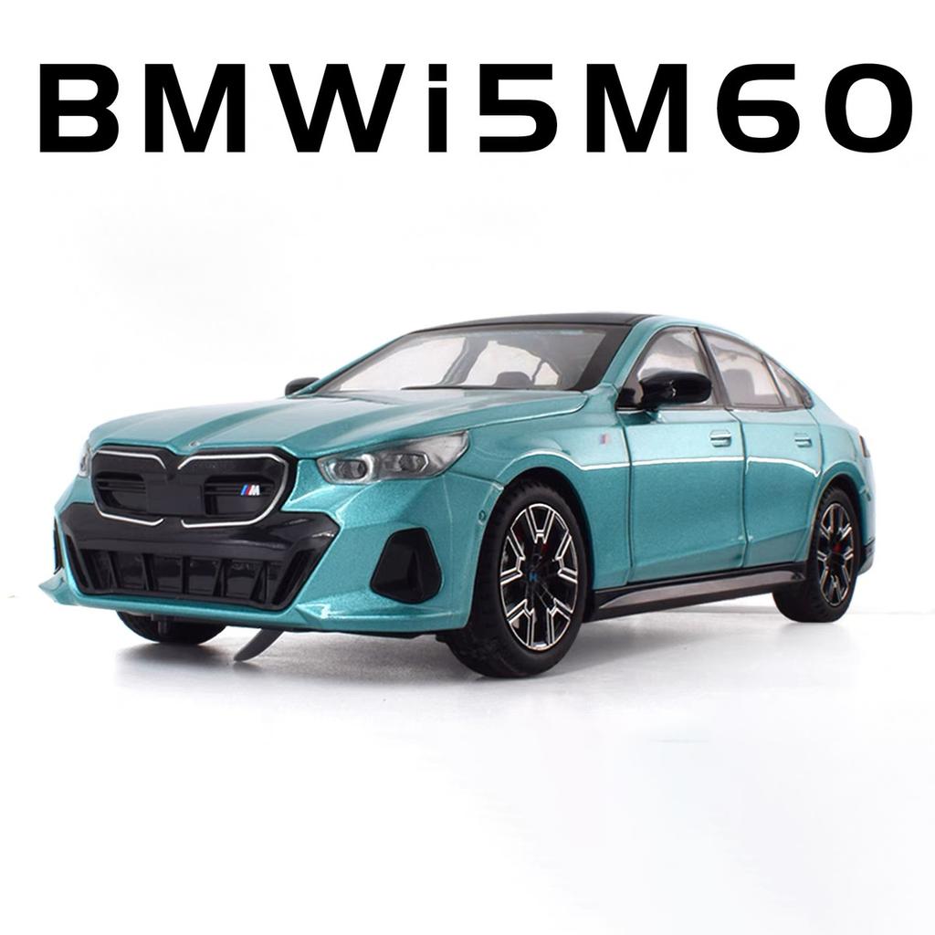 1/24 BMW I5 M60 slitinový sportovní vůz model litý kov limuzína čistě elektrická vozidla model auta simulace zvuk světlo dárek pro děti