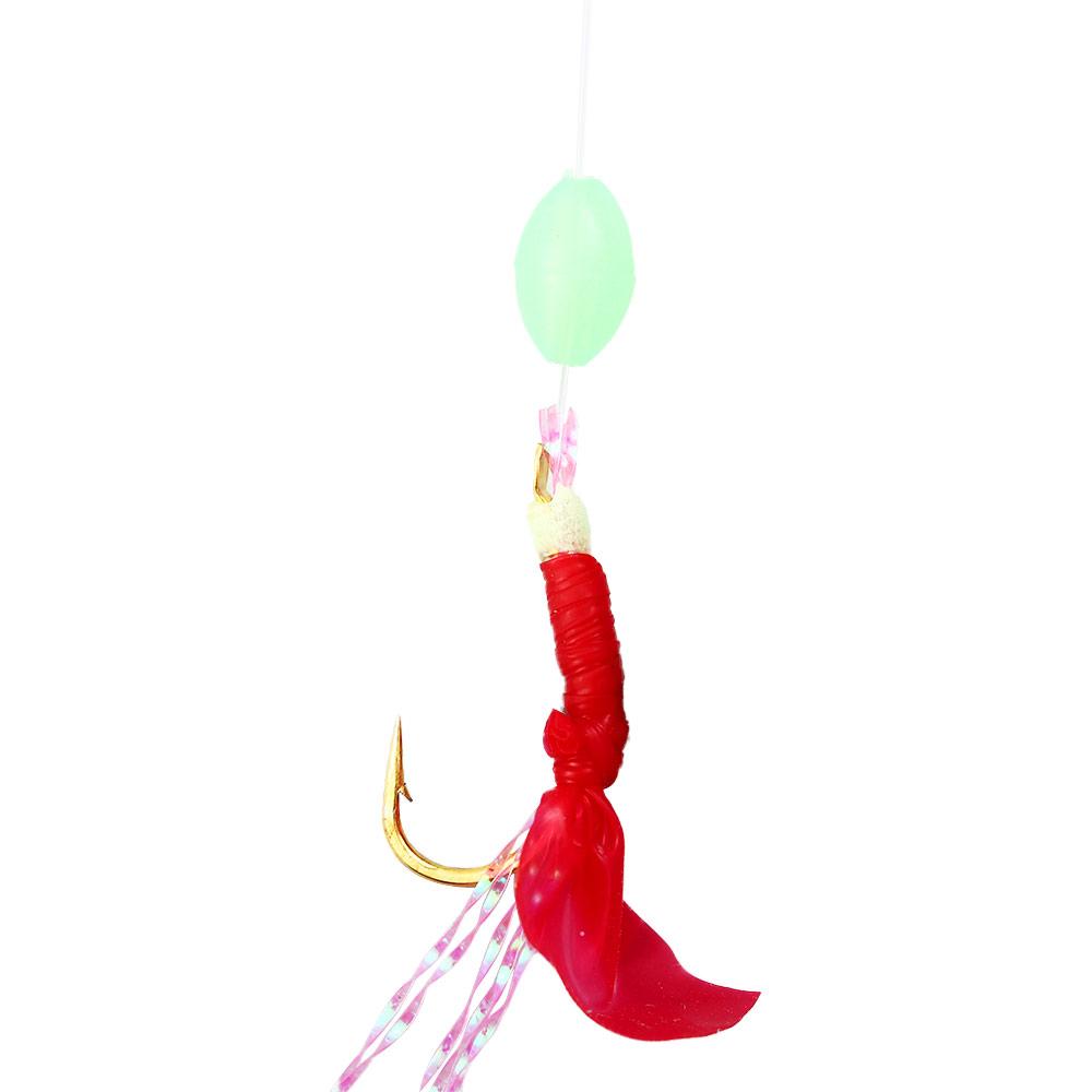 Hook Wire Fishing String Hooks Artificial Fishing Lures Fishskin Skirt Lure Fishing Sabiki Rigs