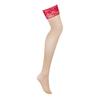 Obsessive - Sexy Red Lace Stockings Lacelove XS/S