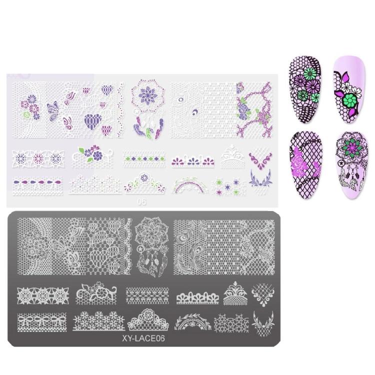 Nails Stencil Stamp Flowers Nails Stamping Templates French Nails Stamping Plates Nails Art Stencils for Nails Salon