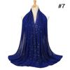 women plain bubble pearl chiffon scarf Head hijab wrap solid shawls headband foulard femme muslim hijabs stores