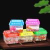 Plastic Portable Fish Tank Handheld Transparent Hamster Carrier Cage Random Color with Handle Mini Fish Bowl Aquarium