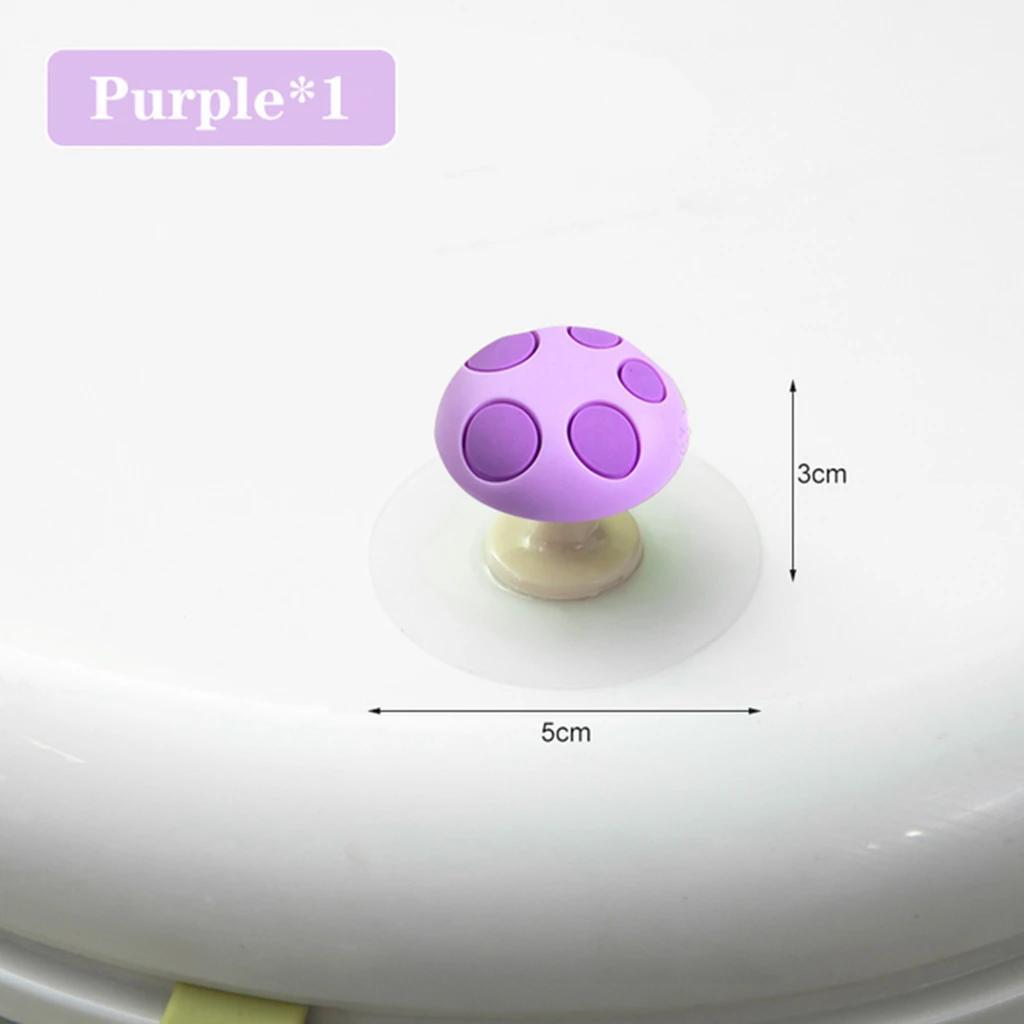 Mushroom Toilet Lid Lifter Tool Closestool Holder Ring Flapper Lifting Device Bathroom Sanitary Adjustable Toilet Seat Lid