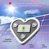 Car Triangle Window LED Solar Powered Heart-shaped Neon Light Rear Window Illuminated Interior Decoration Atmosphere Light