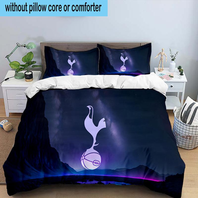 Tottenham Crest Design 3PCS Bedding set,Ideal for1pc Duvet Cover And 2pcs Pillowcases Perfect for Christmas gift,Ideal for Bedroom, Dormitory