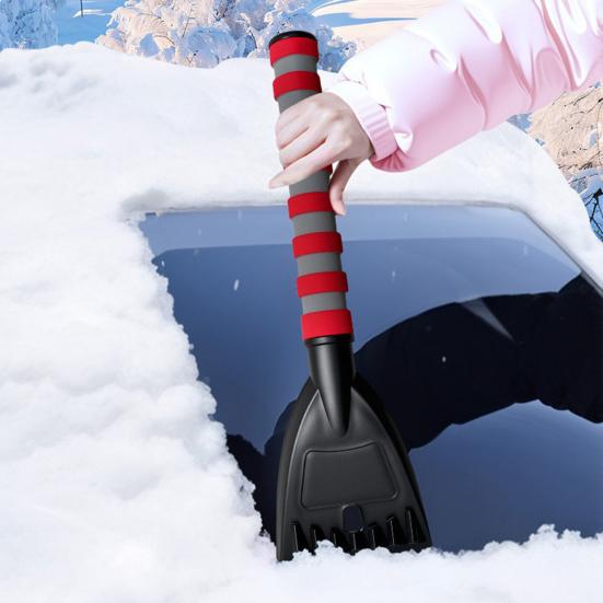 Car Snow Shovel Ice Scraper Multi-Purpose Winter Tool for Windshield Windows Ergonomic Handle Scratch-free Snow Removal Tool