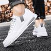Fashion Original Leather Casual Shoes Men Trendy White Slip-on Men's Sneakers Comfortable Flat Skateboard Shoes Men Zapatos Para Hombre