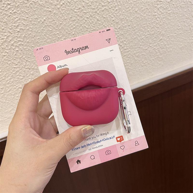 

for Huawei Freebuds6i Protective Case Huawei Freebuds SE3/4E/5i/Pro4 Bluetooth Earbuds Case Huawei Ear Clip Freeclip Earphone Sleeves Drop-Resistant Huawei FreeClip Plum Lips