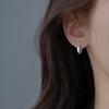 New 925 Silver Round Earrings Cool Charm Simple Style Earrings Beautiful Jewelry for Women Birthday Party Gift