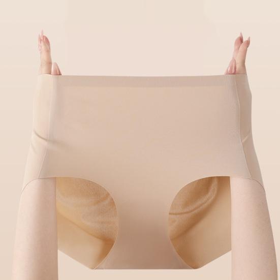 Unsichtbare High-Waist Unterwäsche für Damen Nahtlose Vollabdeckung Slips Damen Dehnbare Bauchkontroll-Slips