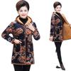 Fleece-Lined Hooded Cotton Jacket for Middle-Aged and Elderly, Plus Size Winter Coat, New Style.