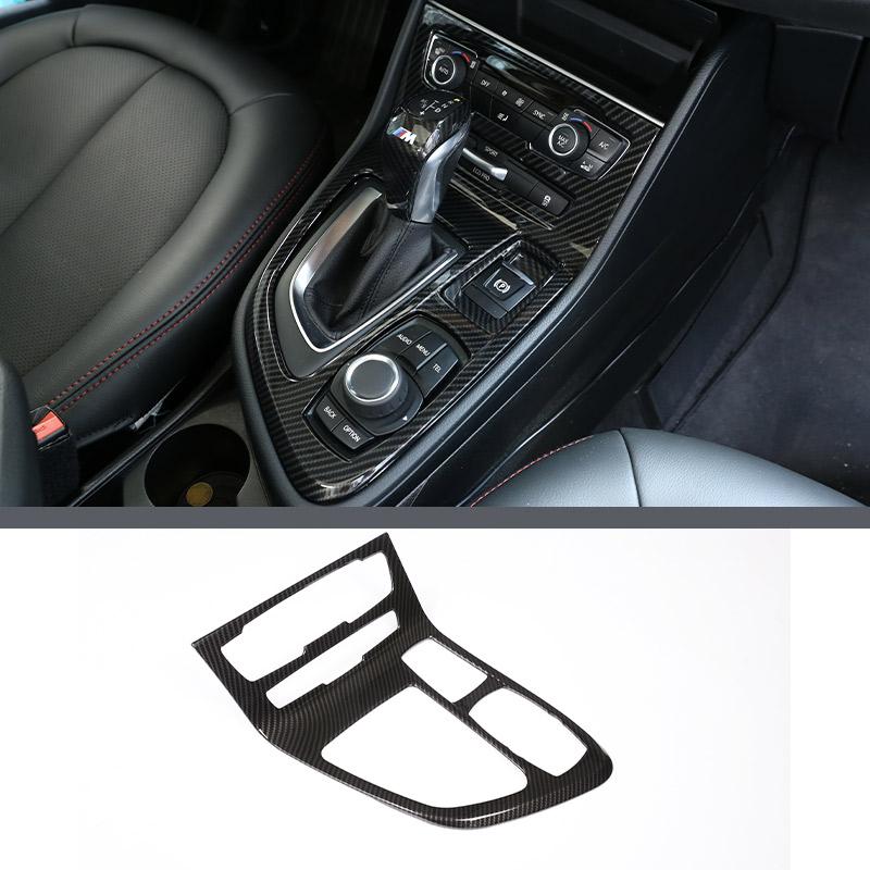For BMW 2 Series F45 F46 2015-2018 Car Interior ABS Carbon Fiber Sticker Gear Shift Panel Cover Trim Accessories