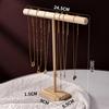 Wooden Jewelry Display Rack for Earrings, Hair Ties, Bracelets, and Ornaments