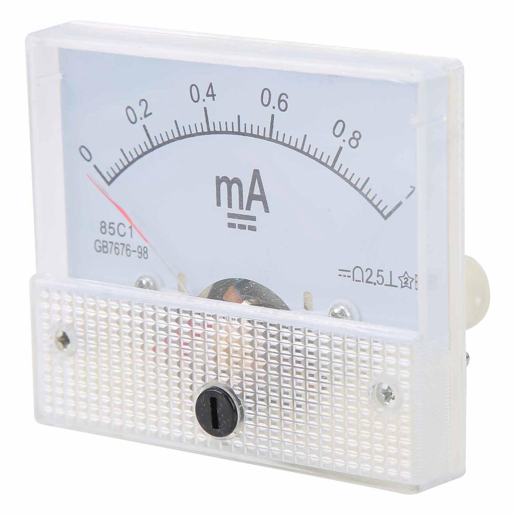85C1 DC 0 1MA Pointer DC Ammeter Current Measuring Meter Pointer DC Ammeter