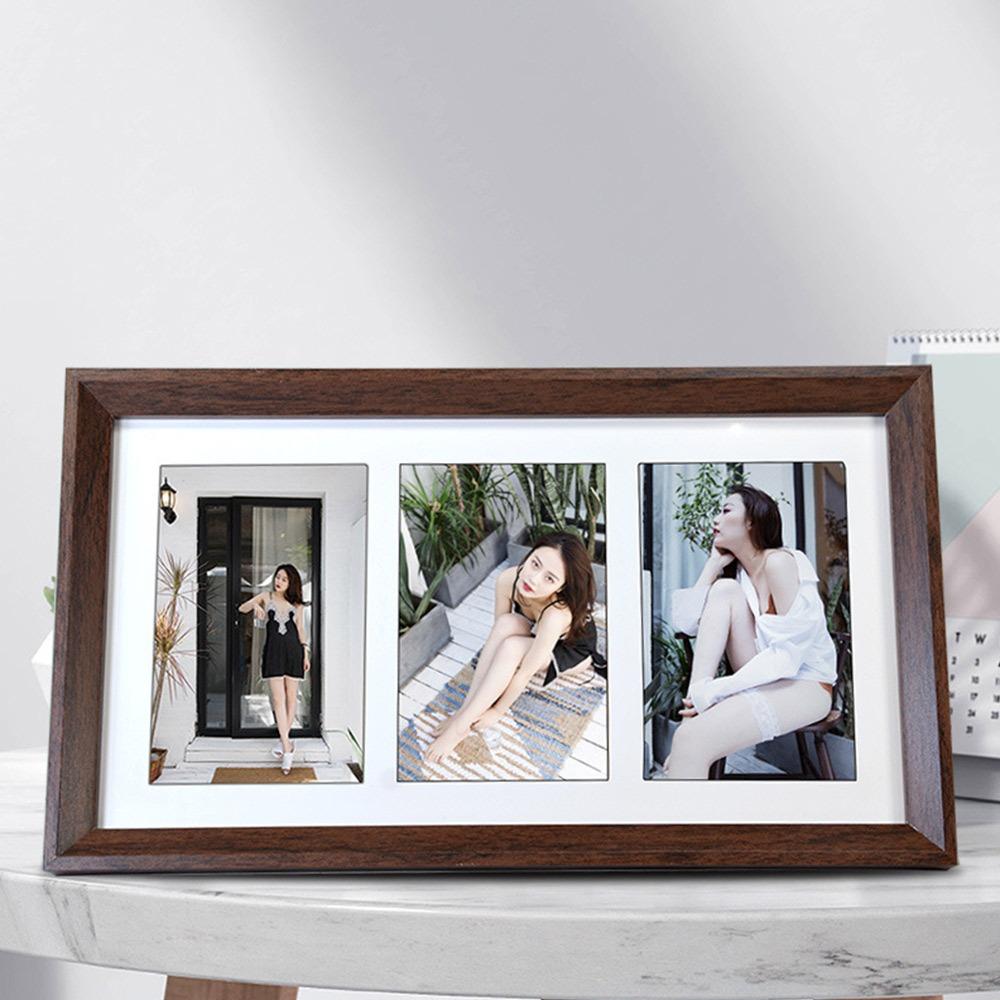 Modern 6 INCH Collage Photo Frame Stand - Up High Definition Tabletop Frames Wooden Durable Photo Frames Desktop Decor