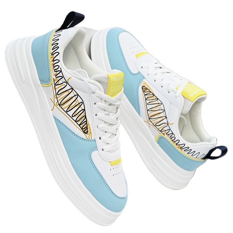 22 Spring New Soft-soled Student Leather Waterproof Sports and Casual Shoes Co-branded Board Shoes
