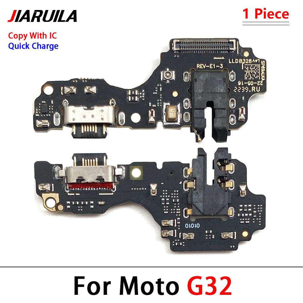 30Pcs,For Motorola Moto E13 G13 G23 G32 G52 G53 G75 5G G72 USB Charging Port Microphone Dock Connector Board Flex Cable Repair