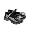 2025 New Girls' Leather Shoes Dancing School French Soft Sole Princess Shoes Spring and Autumn Children's British Style Small Leather Shoes