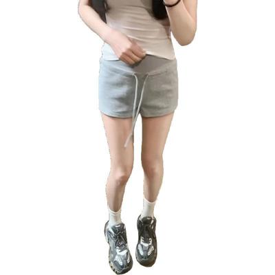 White Sweatpants Shorts Women's Summer New Casual Loose A-word Hot Pants American Spice Girl Hip Sweatpants