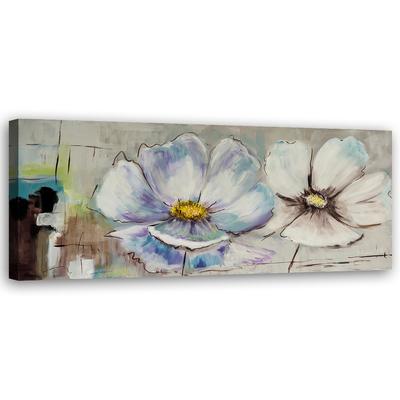 Canvas Print, Painted Shabby Chic Flowers