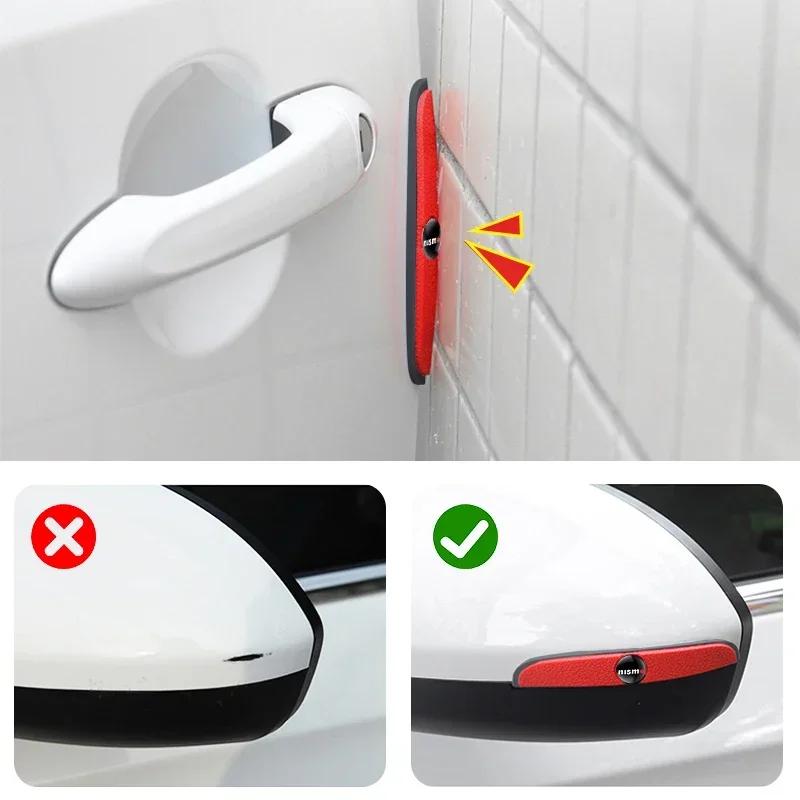 4pcs Car Rearview Mirror Door Protective Sticker Protection Strip For Nissan Nismo 350Z 370Z GTR Patrol Juke X-Trail Qashqai