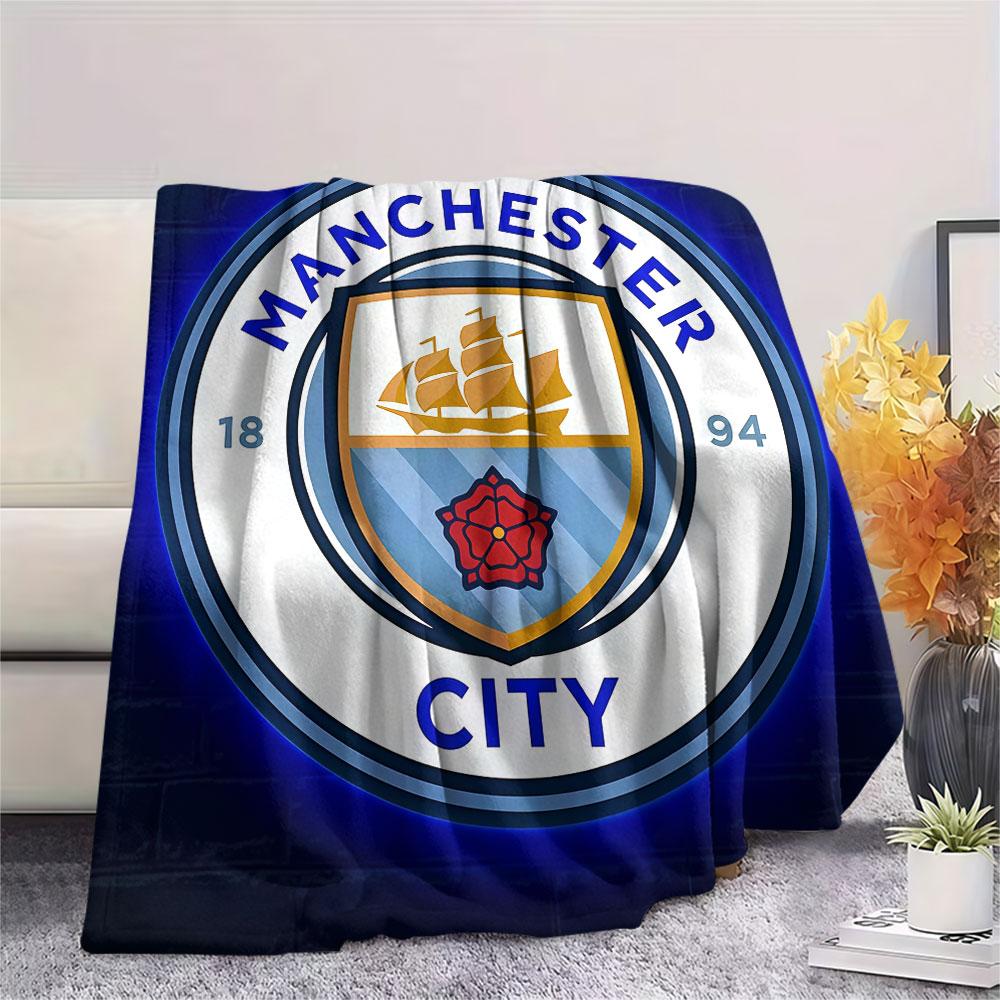 Etihad MCFC Ground Blanket, High quality Comfortable for All Seasons, Home Decor, Warmth and Comfort