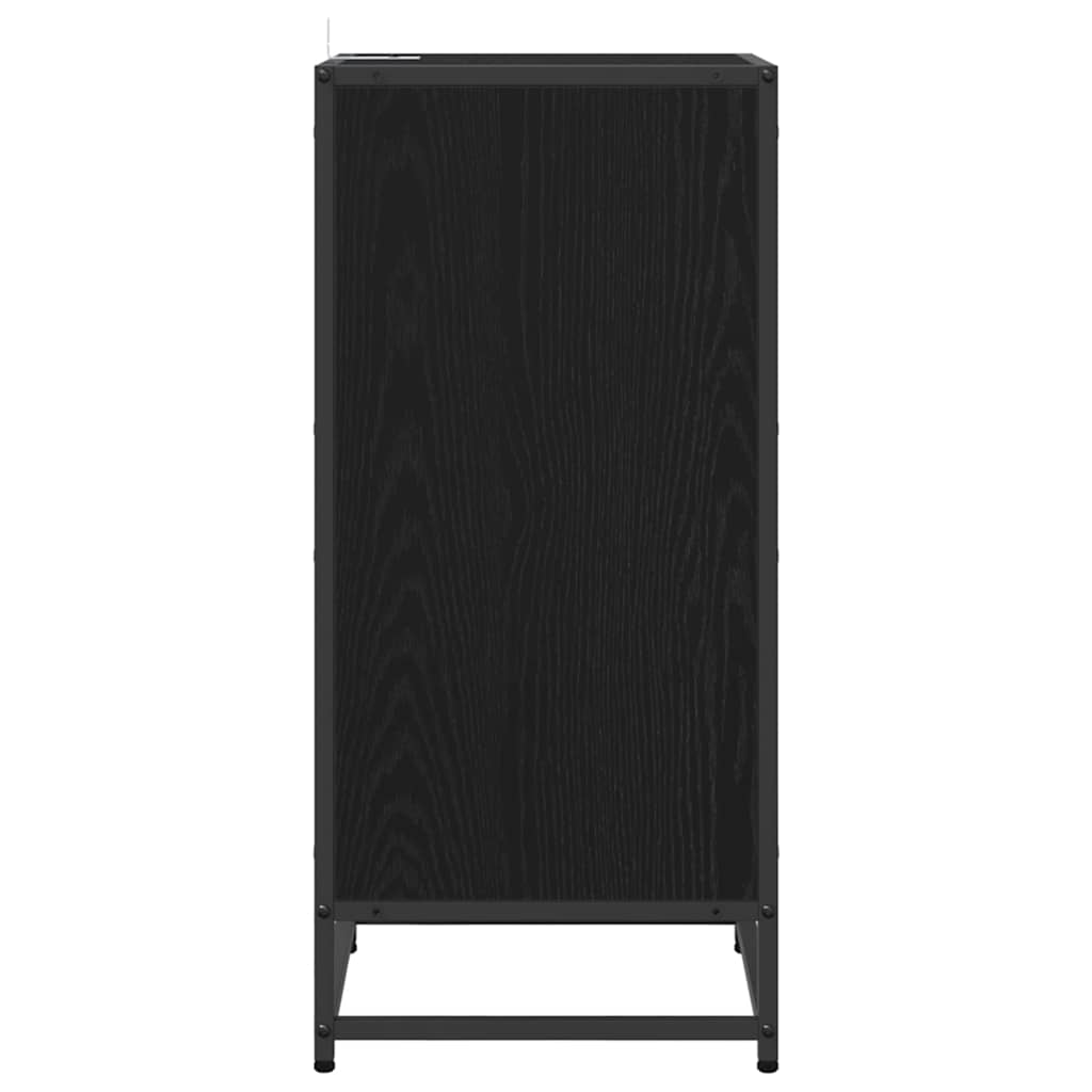 Sideboard Black Oak Effect 35.5 x 35 x 76 cm