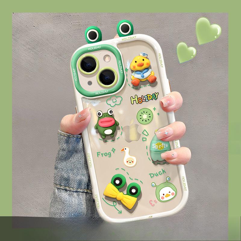 

Подходит для Huawei P60 Чехол для мобильного телефона Mate50/40 Милая забавная лягушка Трехмерная кукла Honor 90 Силиконовый противоударный Honor 50 Pro