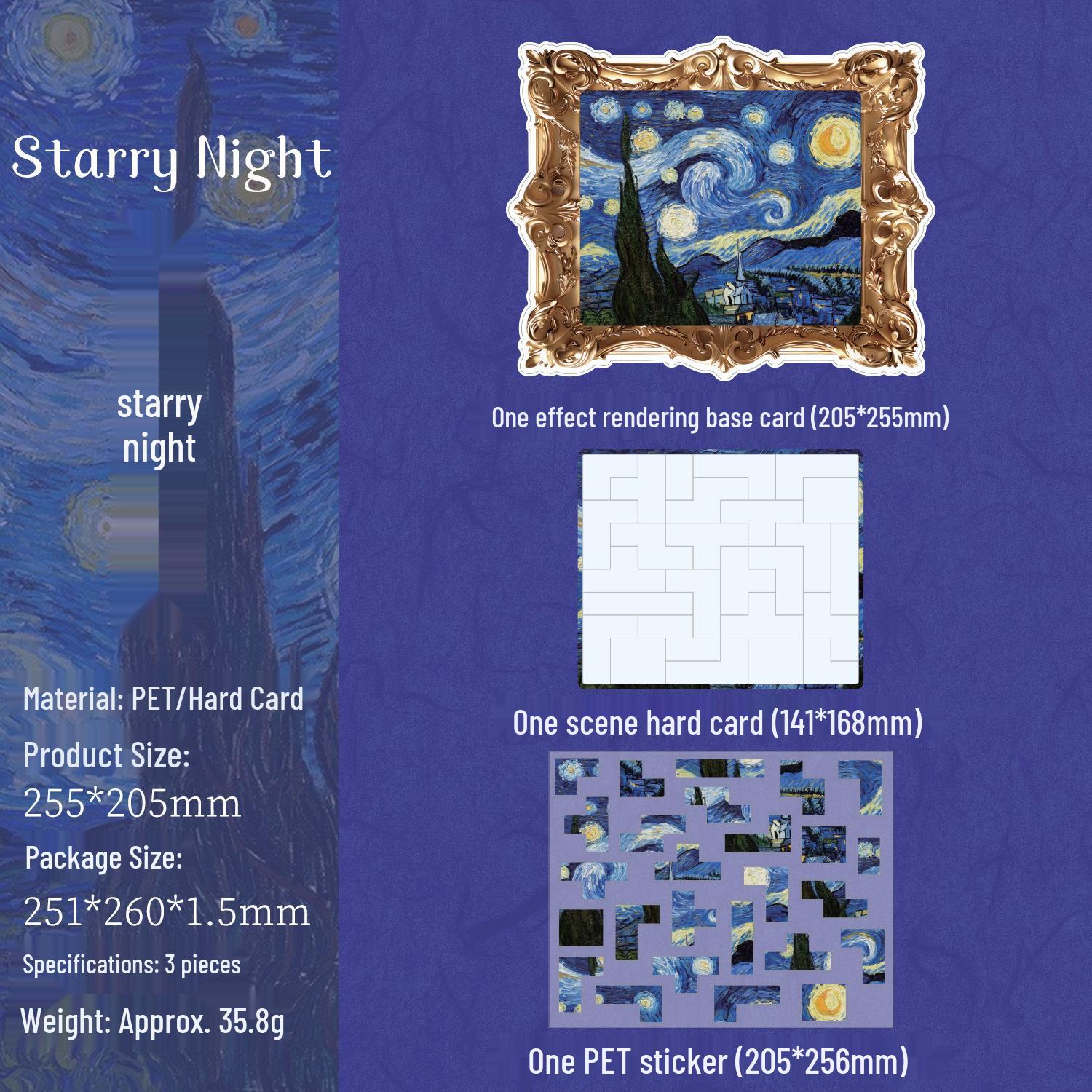 

Dark Shadow Puzzle Stickers: European Retro Art DIY Collage Collection - 6 Styles