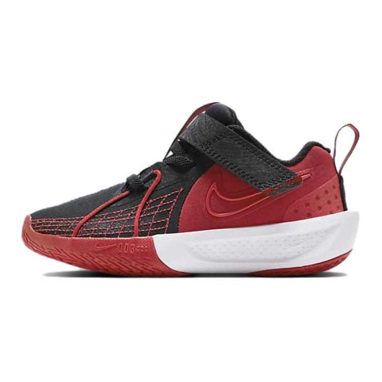 New Nike Air Zoom G.T. Cut 3 Abrasion Resistant Low Top Children's Basketball Shoes Red Black Kids' FD7034-002