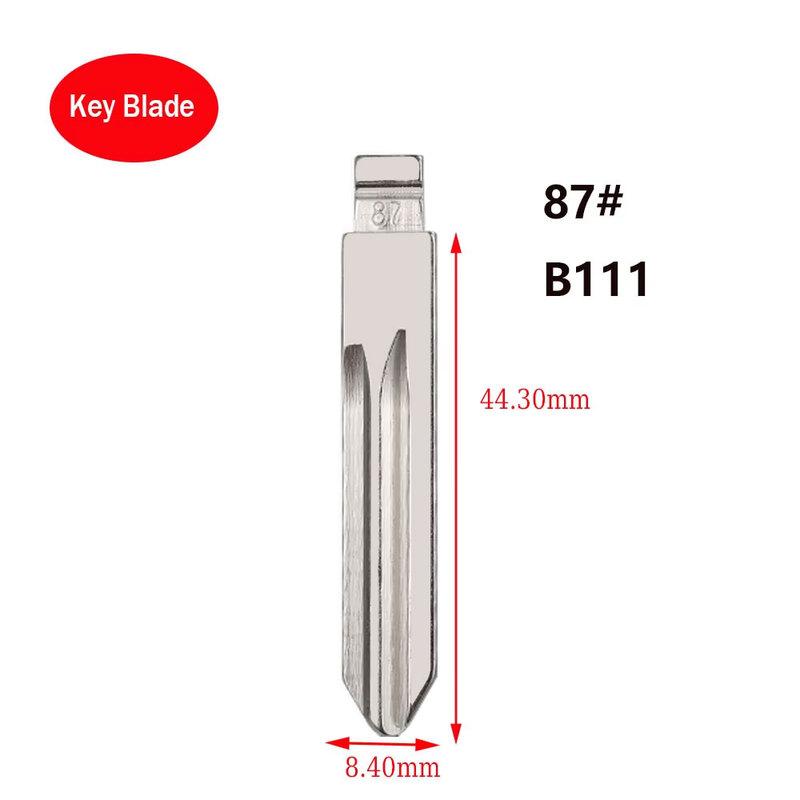 10pcs/lot #87 Blank Metal Uncut Flip KD VVDI Remote Key Blade For Buick LaCrosse Remote Key