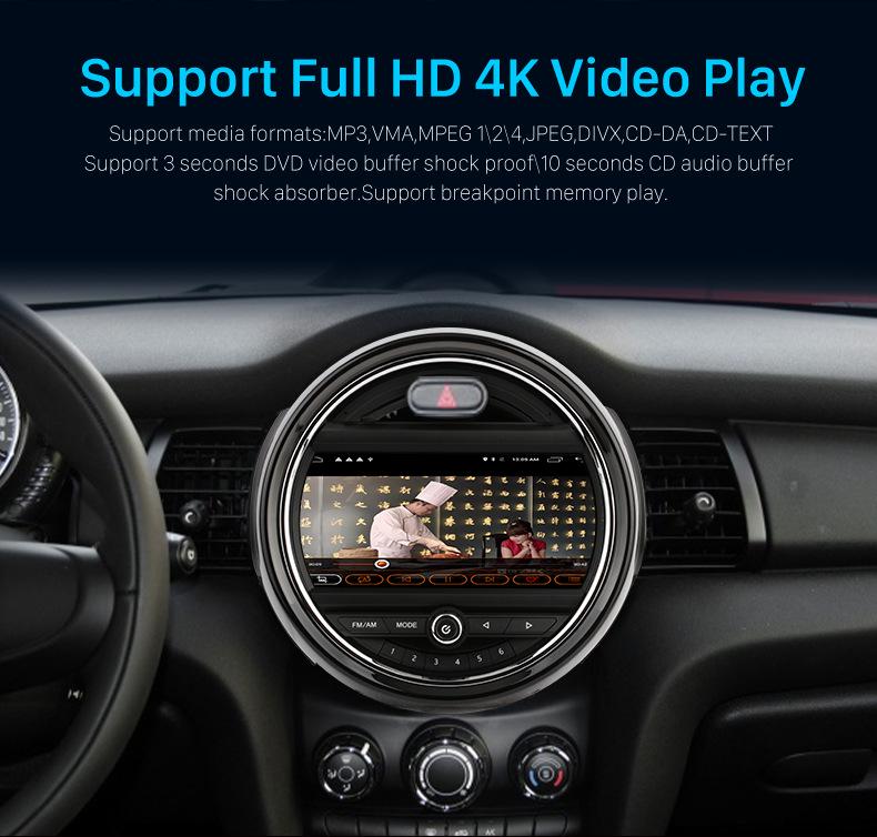 Compatible with 2014-2019 BMW MINI Cooper F54, F55, F56, F60 Featuring Ambient Lighting and Navigation.