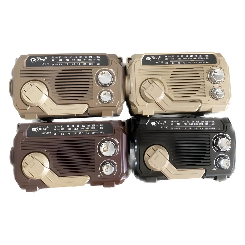 Outdoor Hand Crank Radio with Built In Flashlight and Playback Options