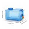 Water Container with Spigot Rectangular Faucet Easy to Carry for Campers,