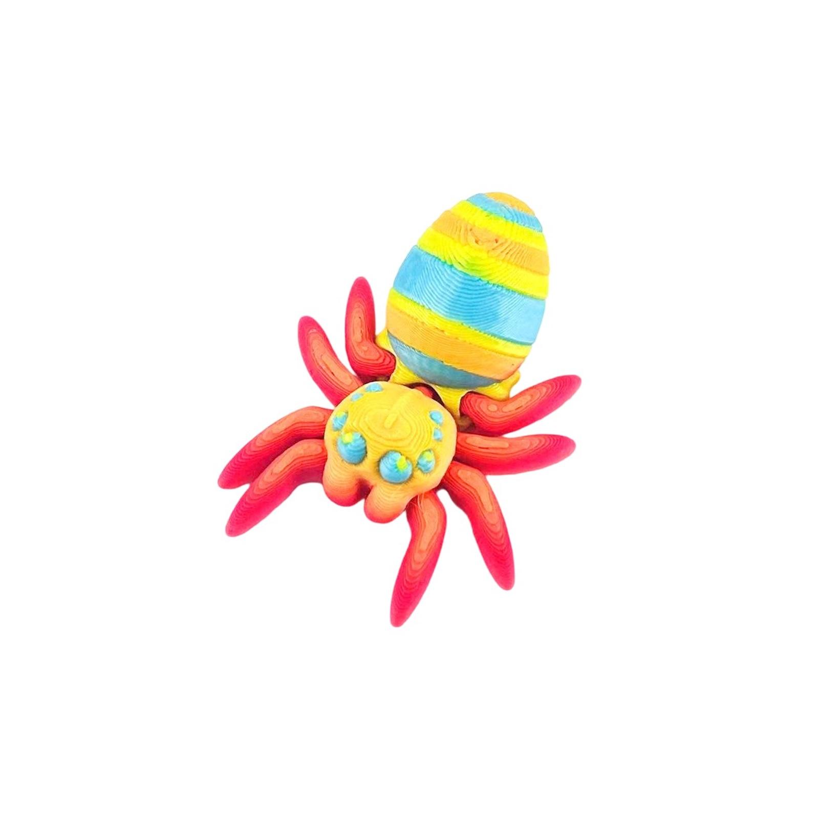

Многоцветная 3D-печатная модель игрушки-паука, магнитный паук, креативные украшения, имитационная модель, маленький паук One Size