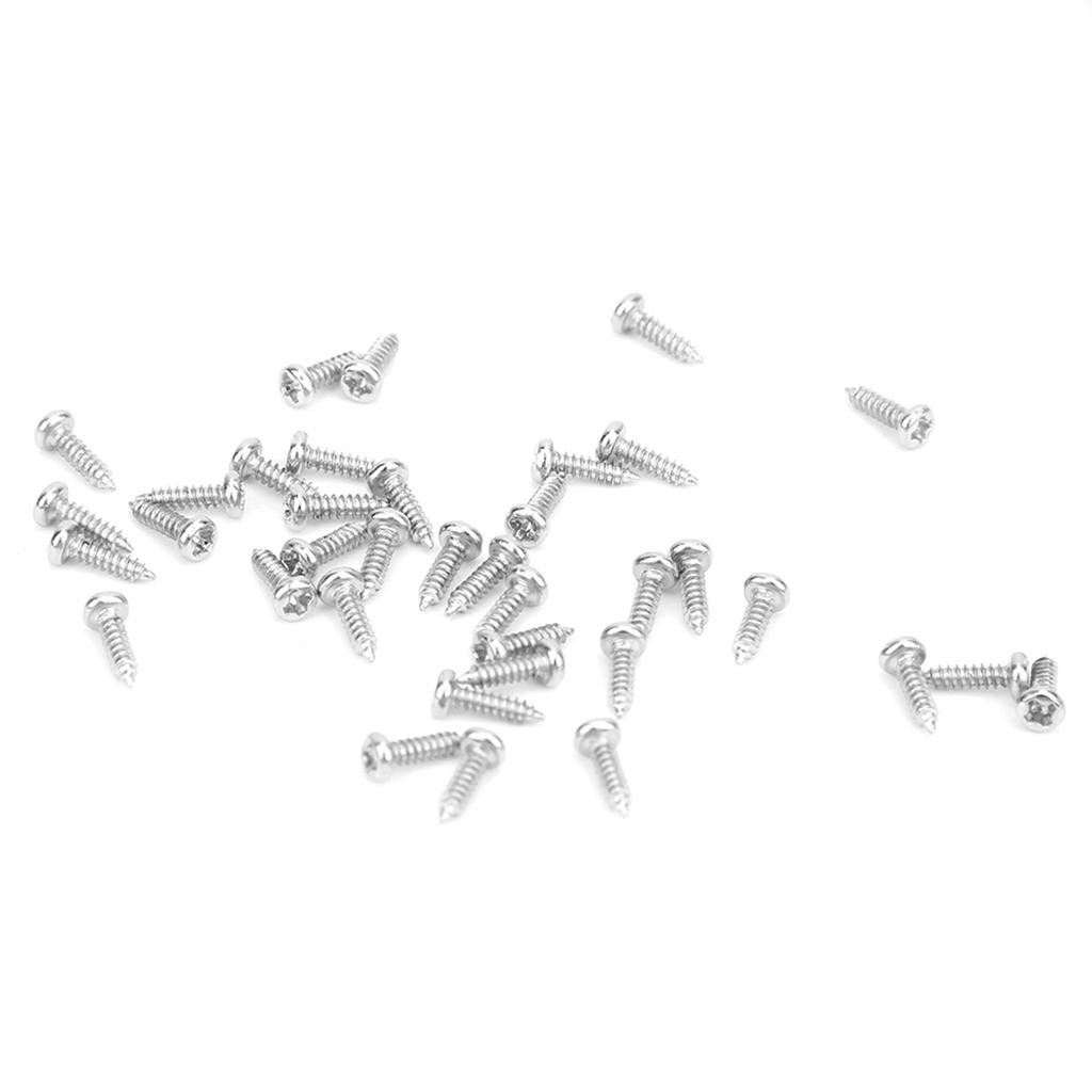 1200Pcs Self Tapping Screw Round Head Silver Black Carbon Steel Fittings M1 M1.2 M1.4 M1.7(1200Pcs Silver Screw Set Box A Type )