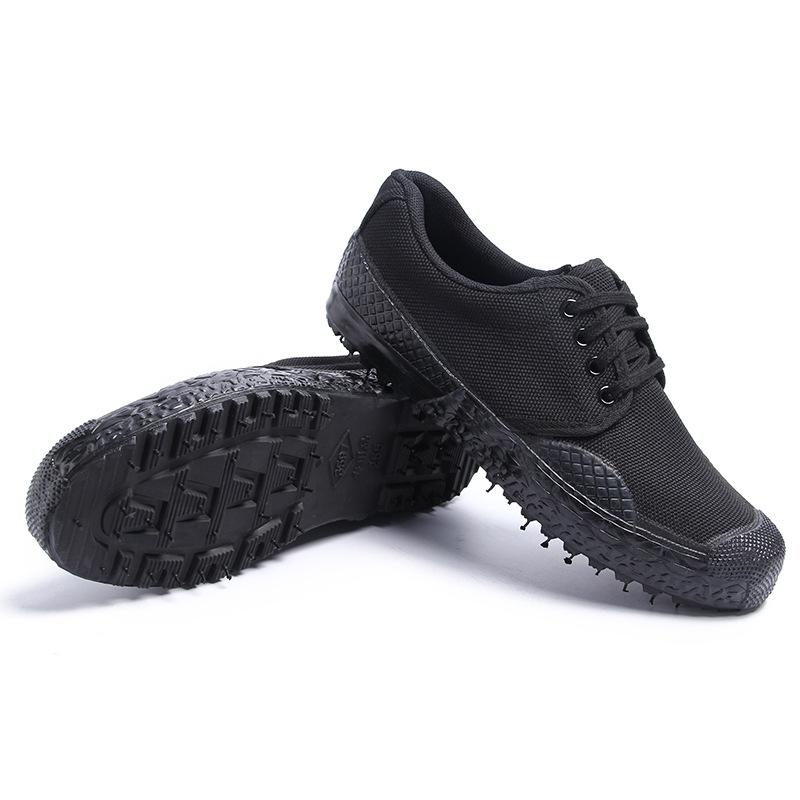 Jiefang Shoes Men 'S Camouflage Canvas Labor Insurance Rubber Shoes Low -Top Construction Site Work Shoes Men 'S And Women 'S Military Training Shoes
