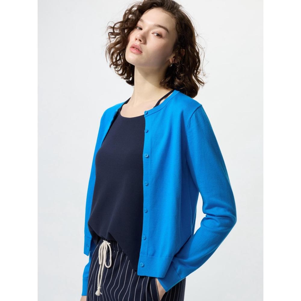 Uniqlo Uv Protection Crew Neck Cardigan  Long Sleeve 