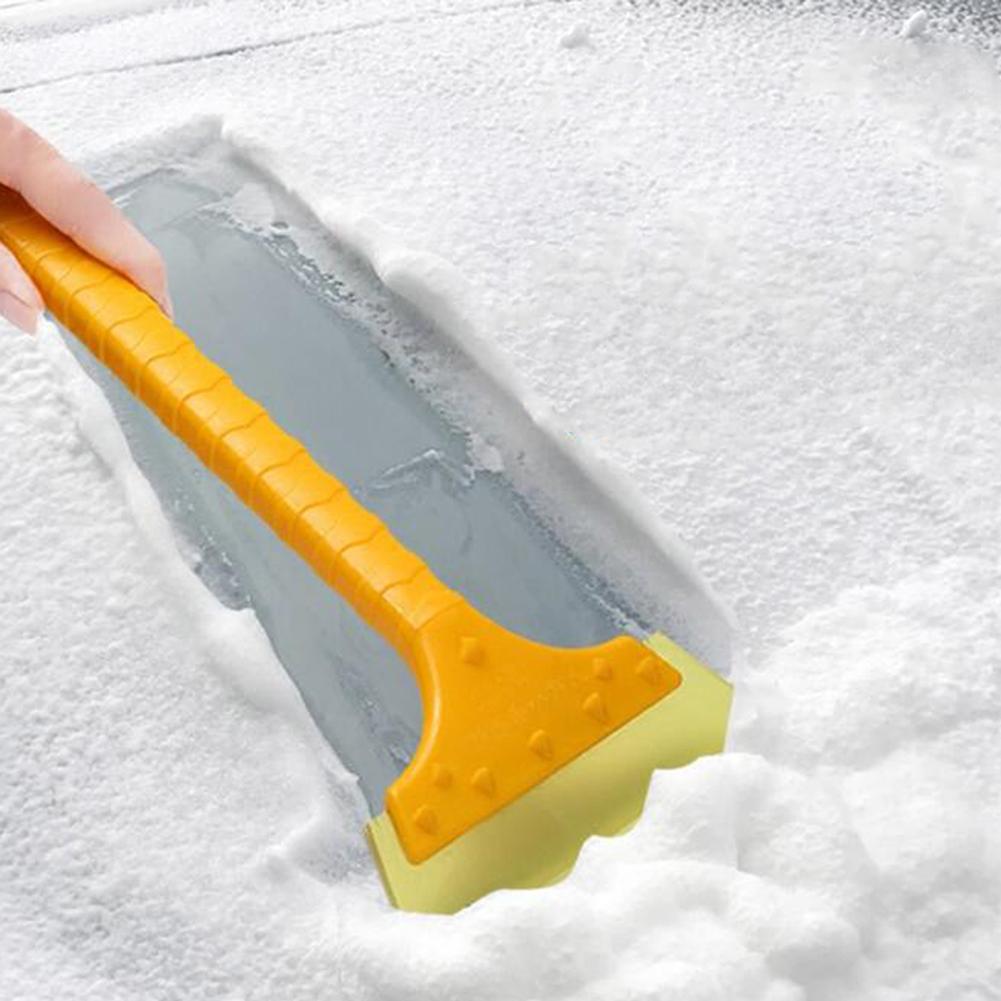 Car Snow Scraper,Ice Scraper Snow Brush With Soft Rubber,Long Handle Ice Scraper,Car Windsheild Snow Shovel Ice Scraper For Car