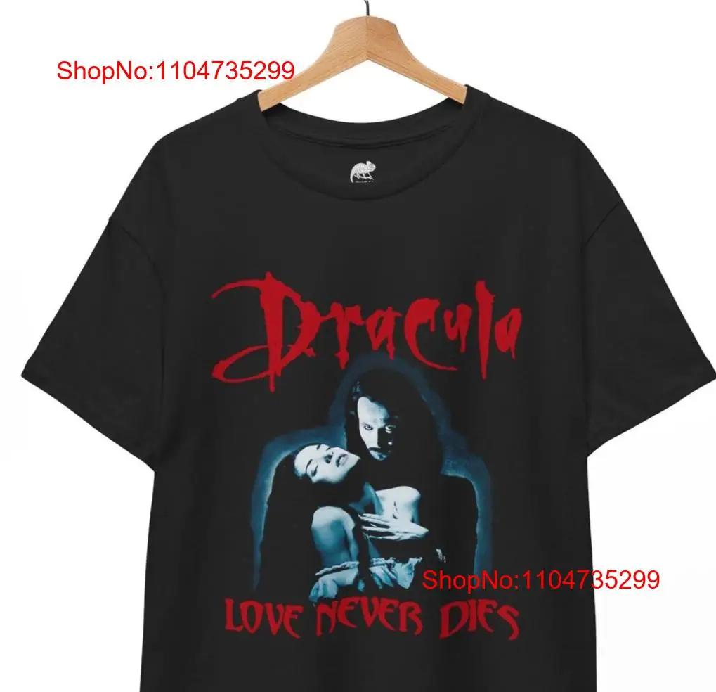 Dracula Bram Stoker Love Never Dies Vampire Horror Movie T Shirt Vintage Top For Everyday Wear Unisex Fashion Versatile