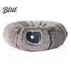 Durable Cat Tunnel Donut Toy Balls Washable with Hanging Plush Bed Indoor Kittens Small Large