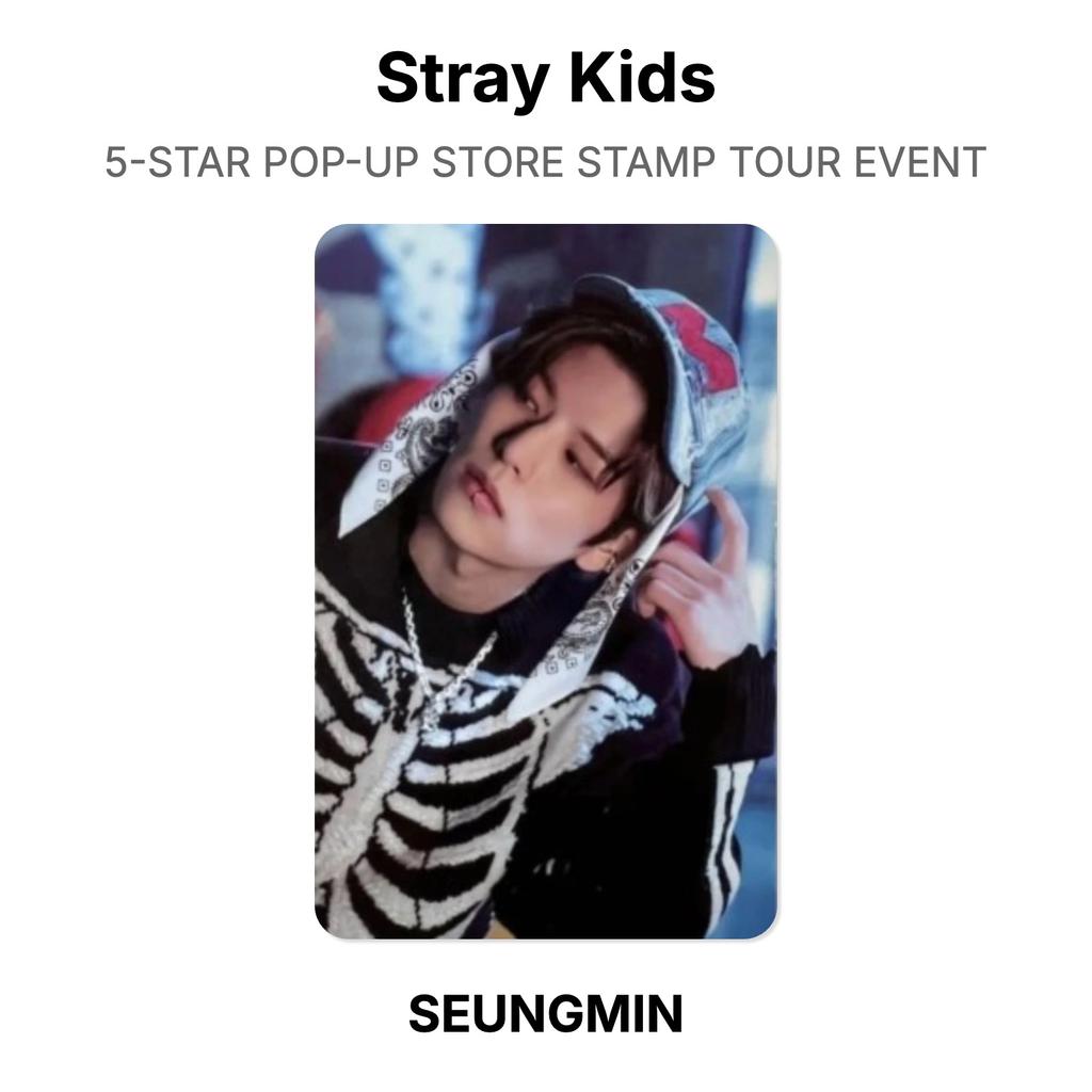 Stray Kids 5-STAR POP-UP STORE STAMP TOUR EVENT Official Photocard
