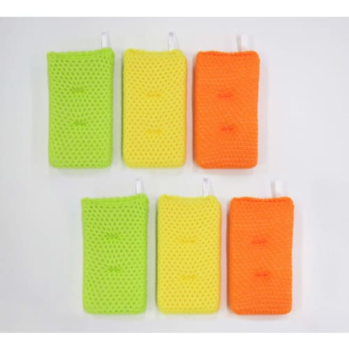 Towa Sangyo Kitchen Sponge Acrylic Net Cleaner, Pack of 3