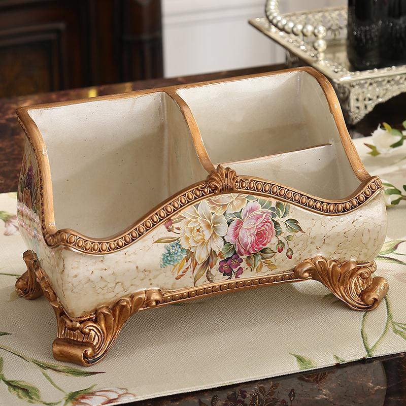 

Creative European-style Vintage Storage Box Decorative Item Remote Control Box Desk Table Exquisite Home Decoration Accessory