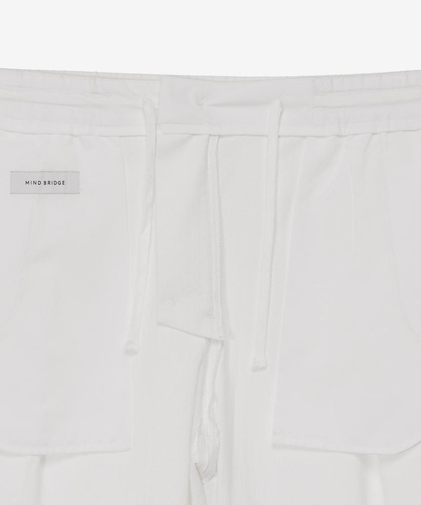 MINDBRIDGE Relaxed Fit Linen-Like Full Elastic Waist Pants
